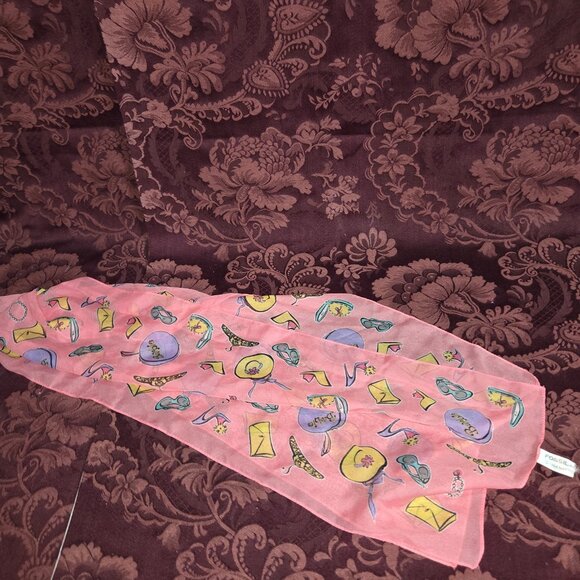 1994 Mattel Barbie Fossil Scarf 35th Anniversary Sheer Polyester - Picture 2 of 6